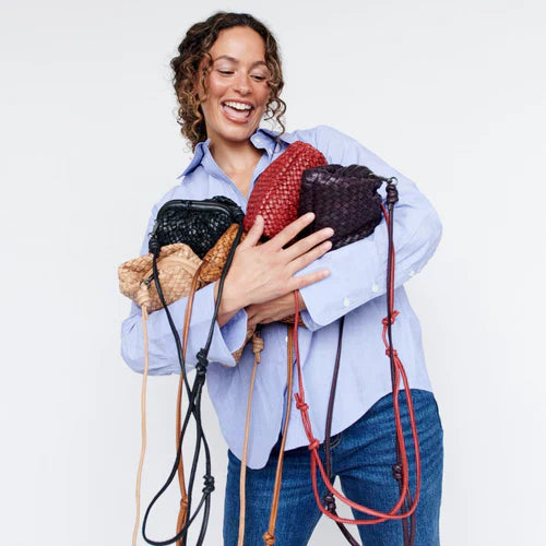 Black full-grain leather crossbody bag – Latico Leathers