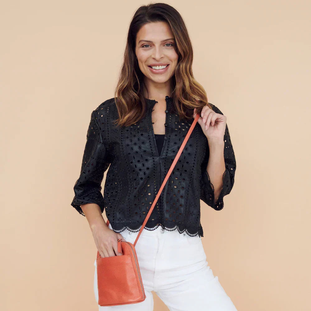 Lilly Leather Crossbody Bag by Latico Leathers - Free Shipping