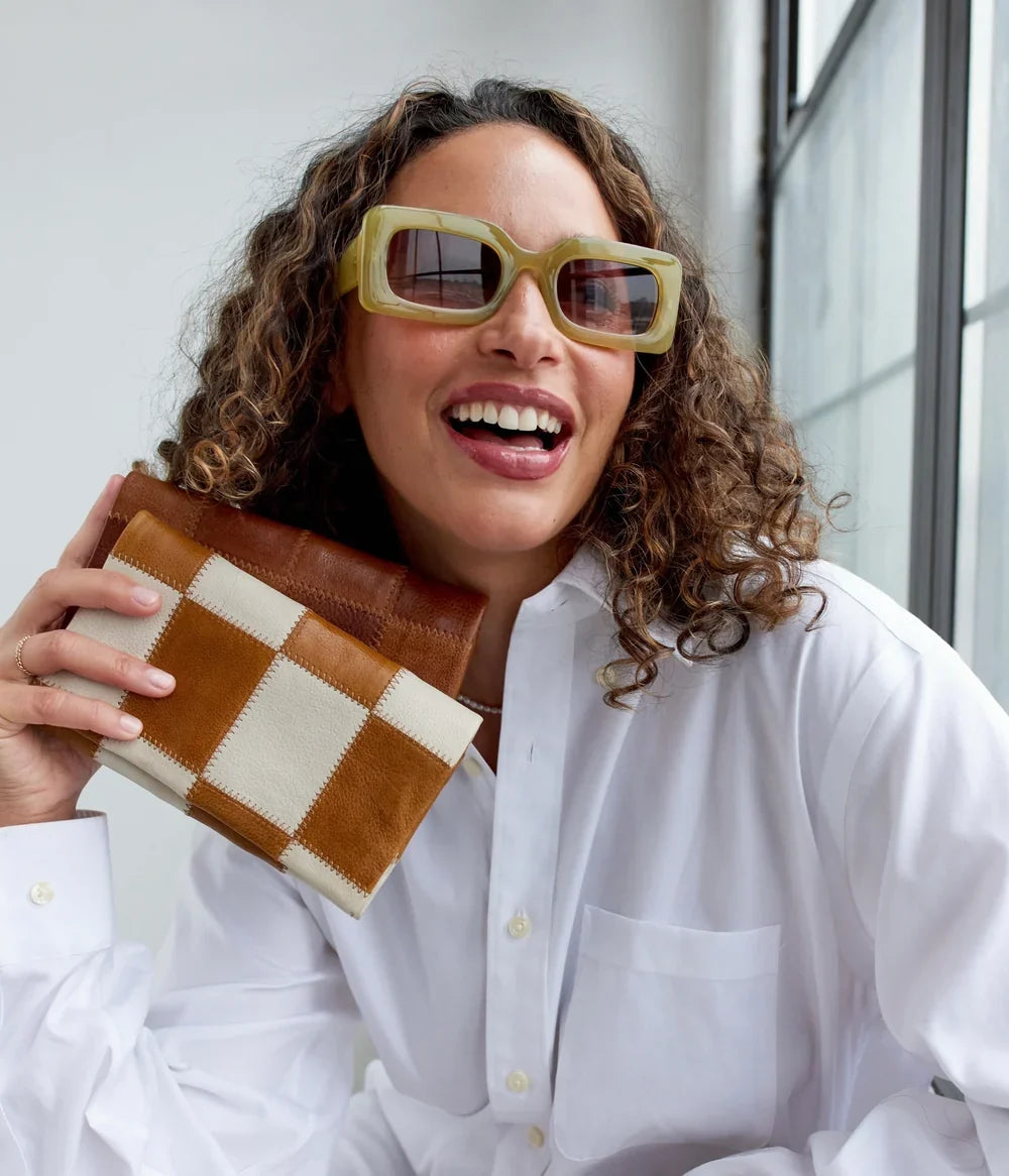 Showcasing Leather Patch Wallet from Latico Leathers