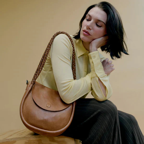 Cognac full-grain leather crossbody bag – Latico Leathers
