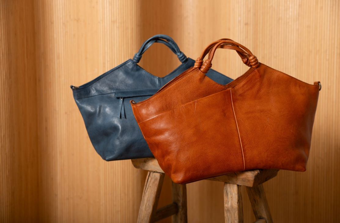 two leather bags from Latico leathers