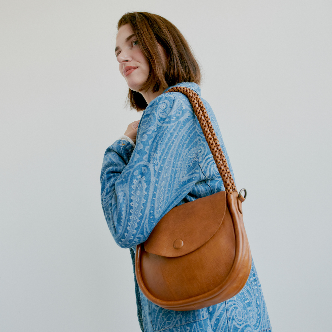 Portage Leather Crossbody Bag by Latico Leathers