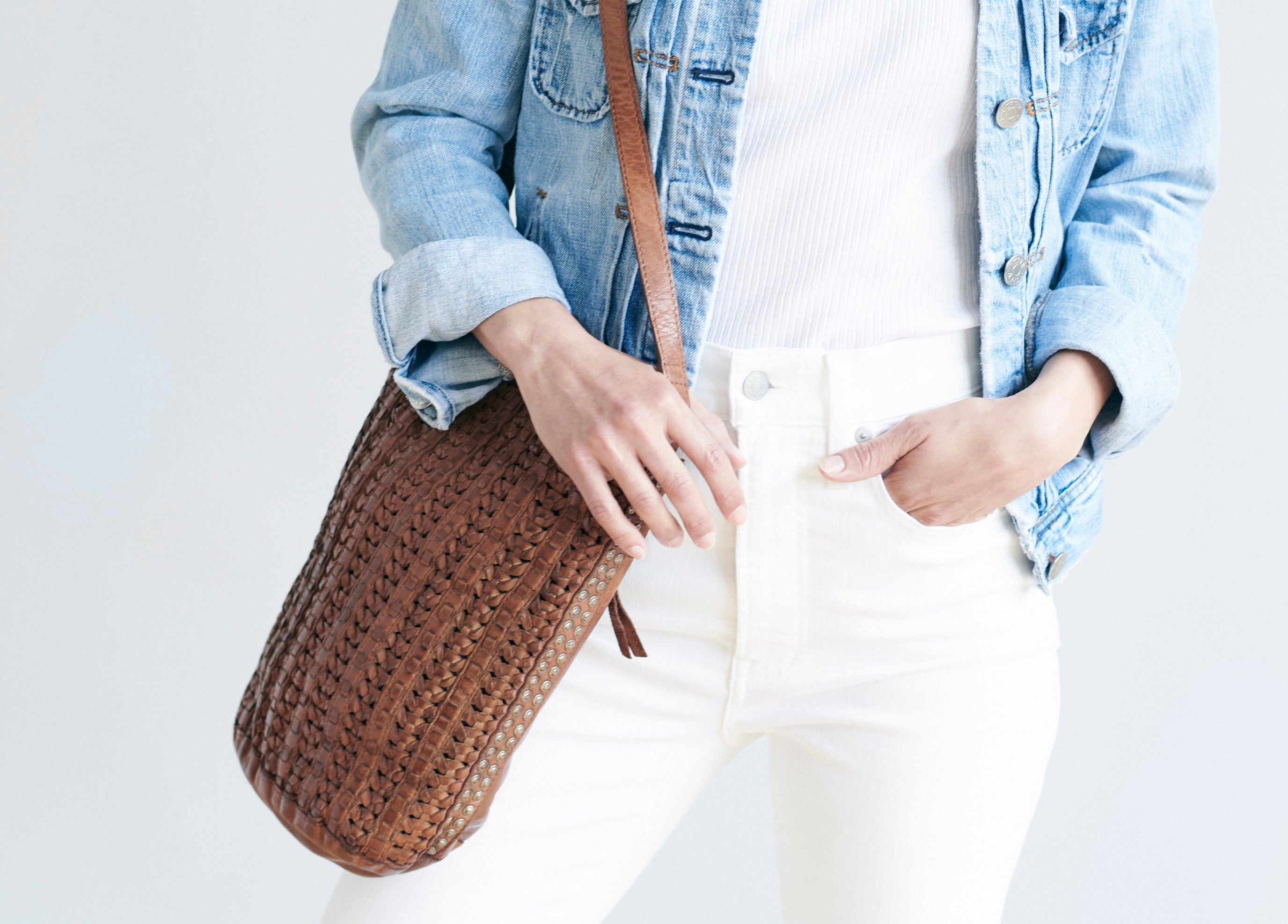 Affordable woven purses