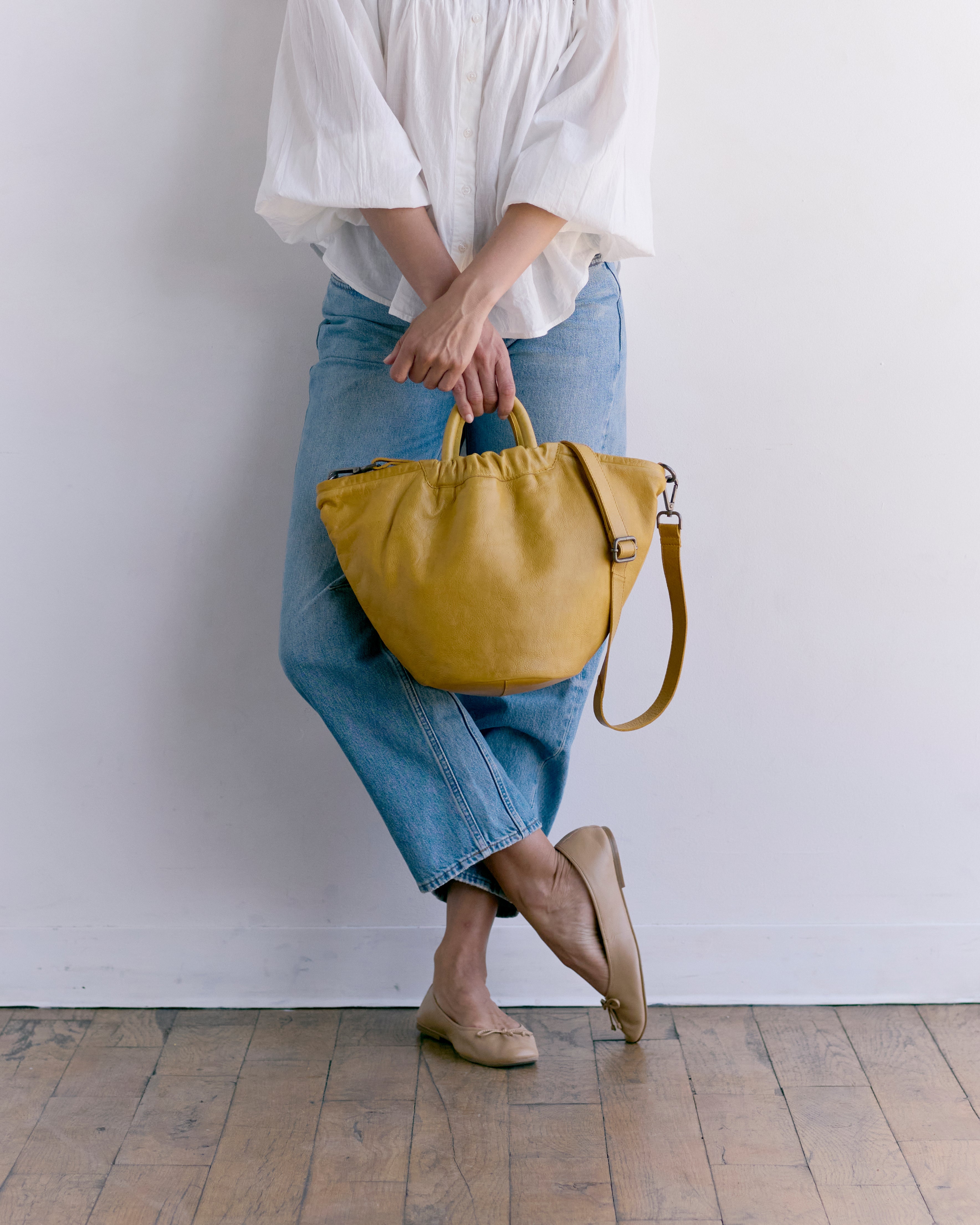Mustard full-grain leather crossbody bag – Latico Leathers