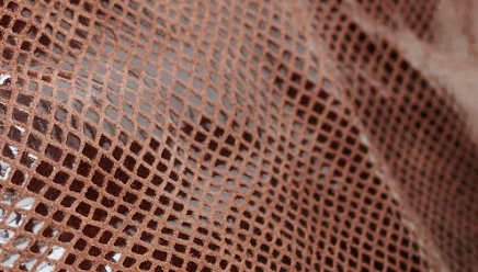 Brown Foil Leather Handbags