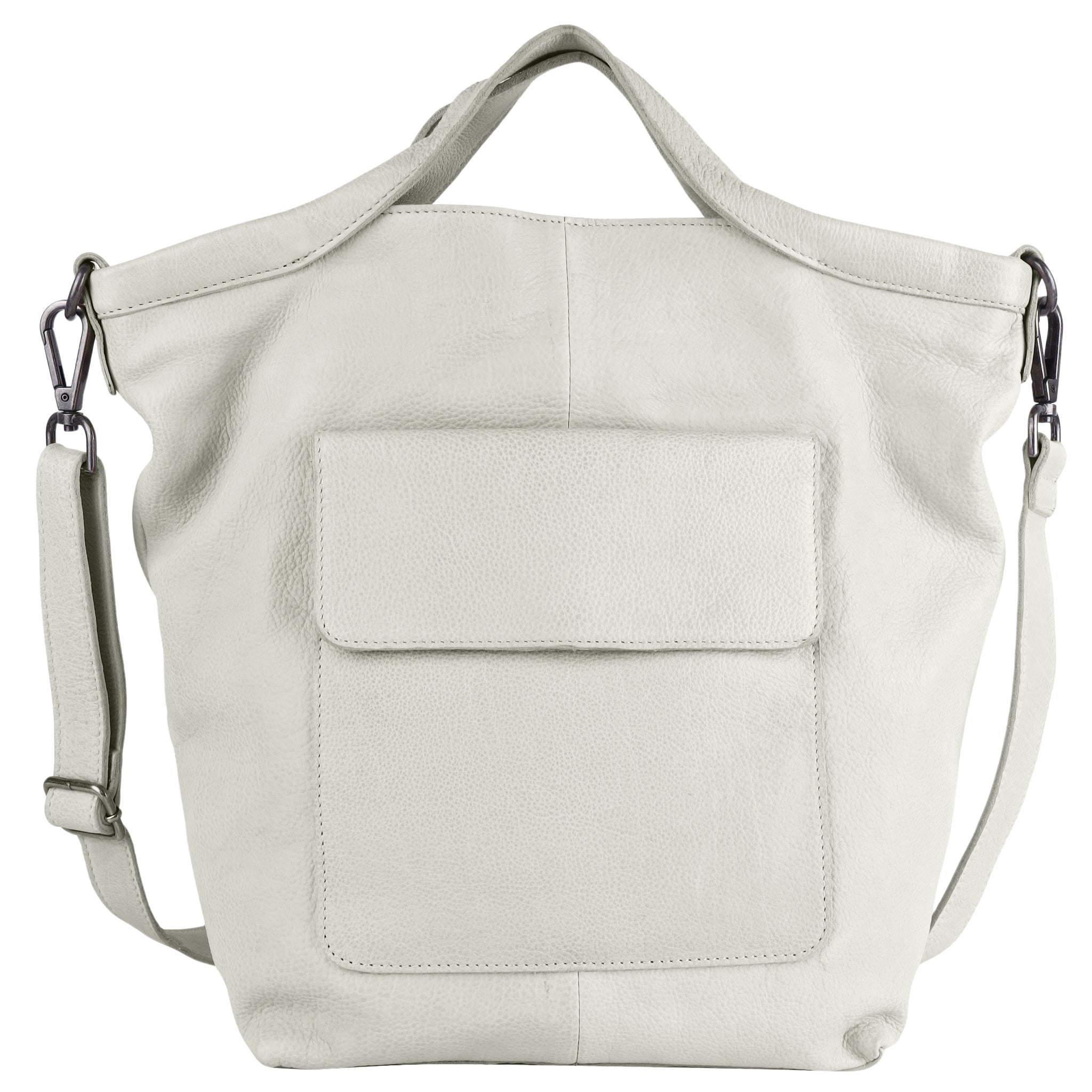 Oat full-grain leather Bianca tote crossbody bag by Latico Leathers