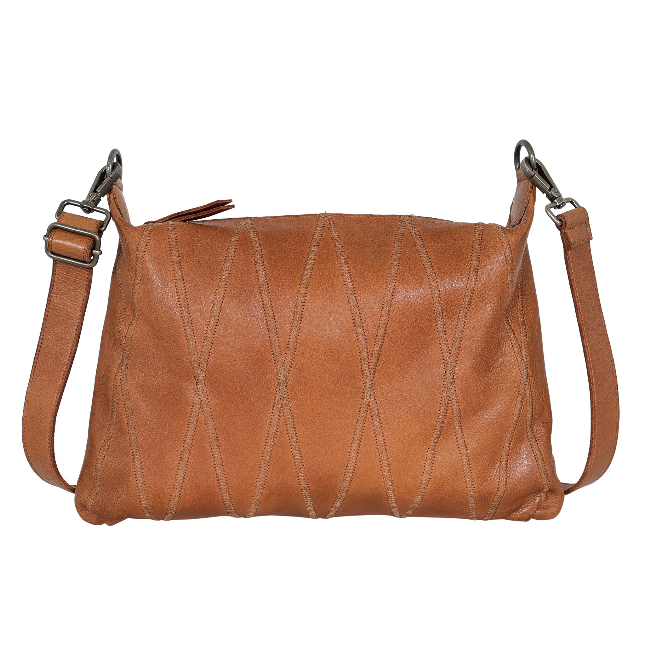 Avery Diamond Leather Crossbody Bag