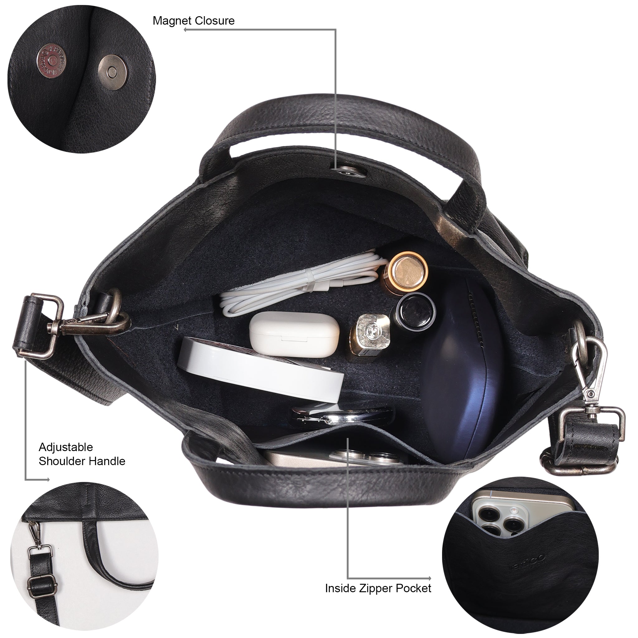 Fiona Leather Crossbody