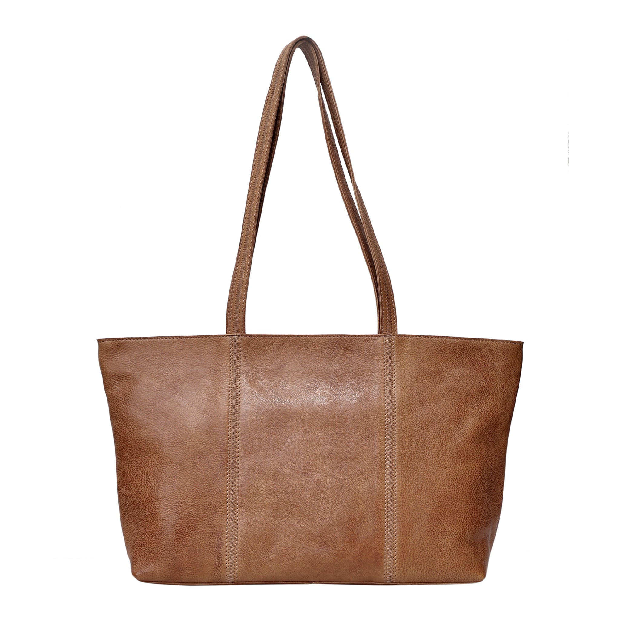 Cognac full-grain leather Margot tote bag by Latico Leathers