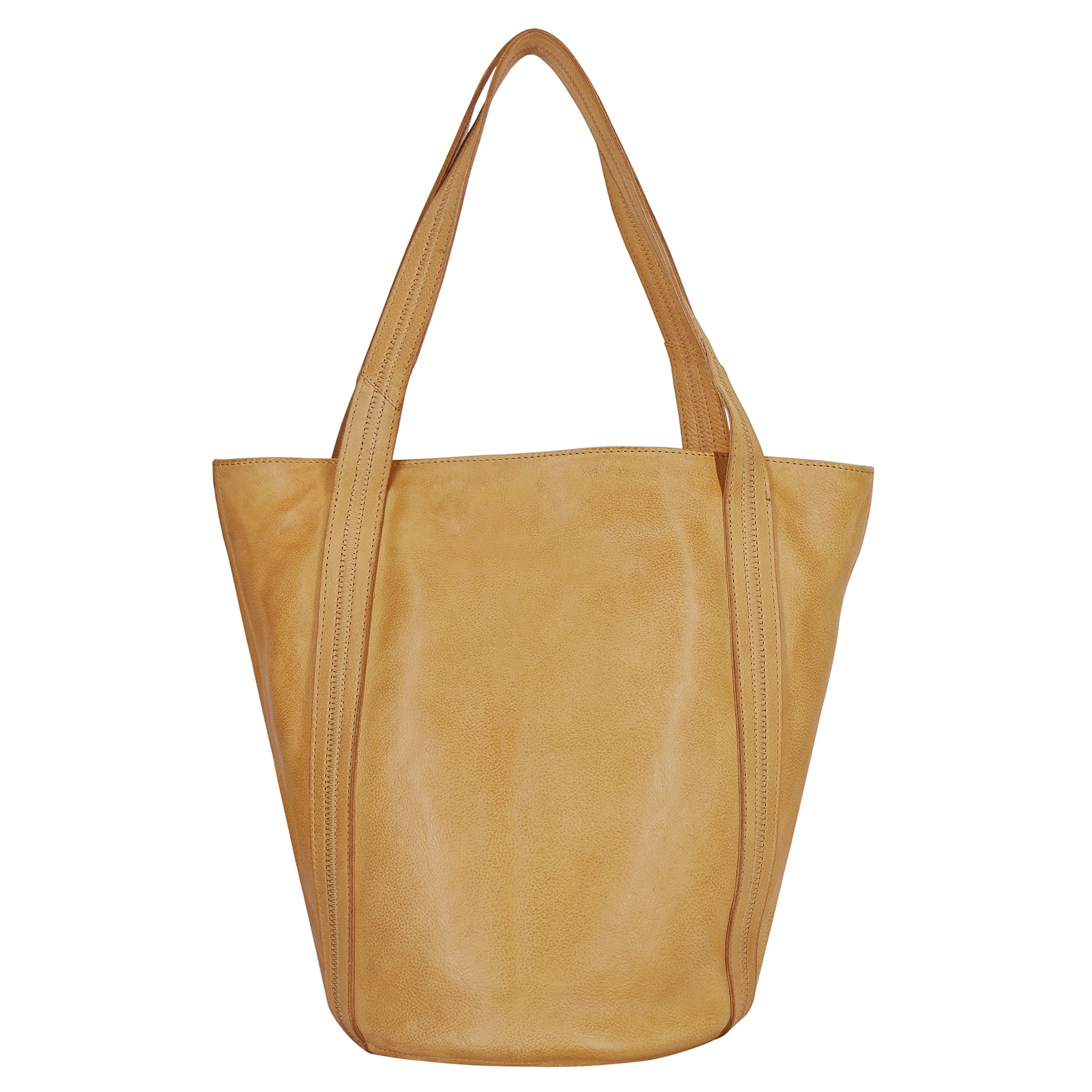 Camel full-grain leather Kent tote bag by Latico Leathers