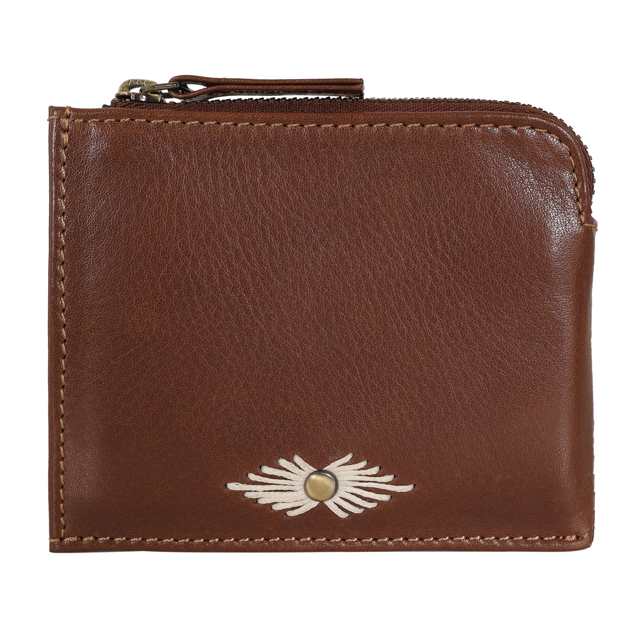 Paz Milled Leather Card Case Wallet | Zip-Around | Latico