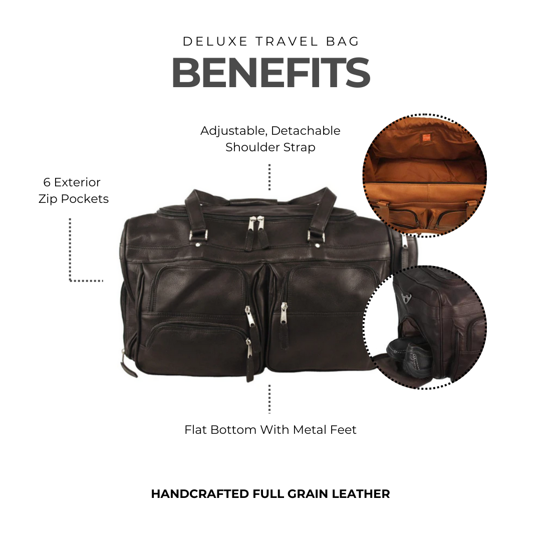 Deluxe Travel Bag - Latico Leathers