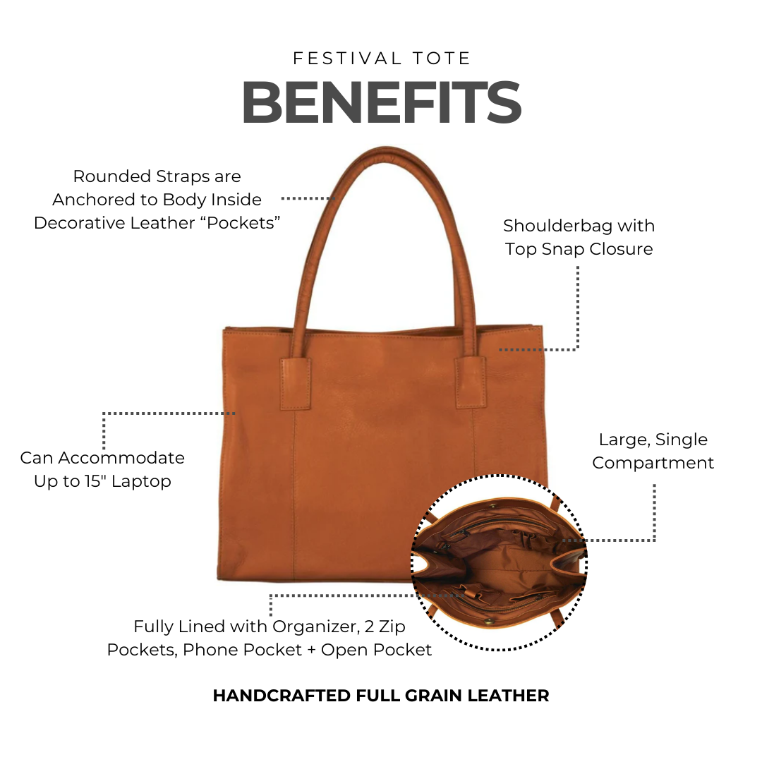 Festival Tote - Latico Leathers