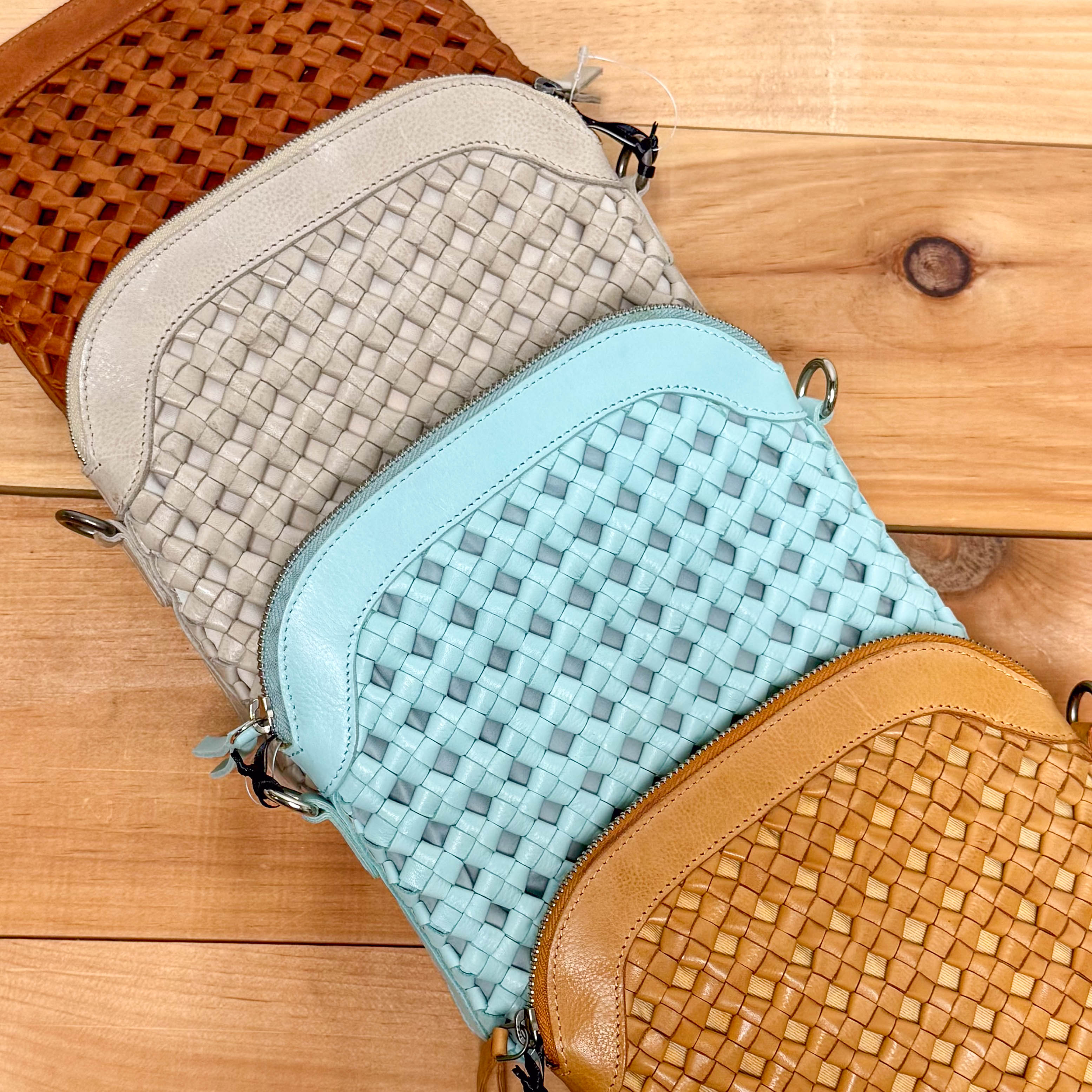 Mint, Cognac, Oat, Camel