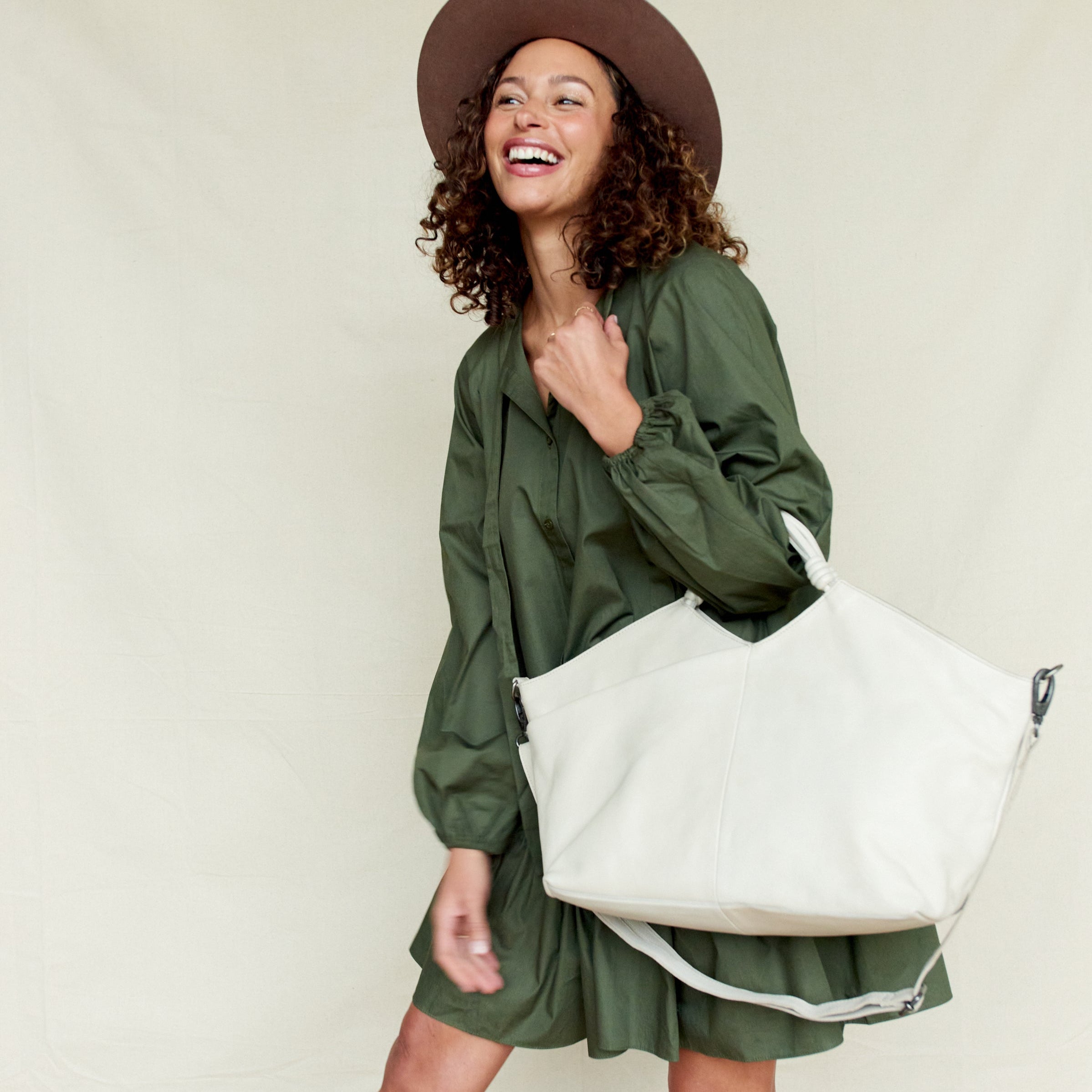 Nelly Leather Tote/Crossbody Bag