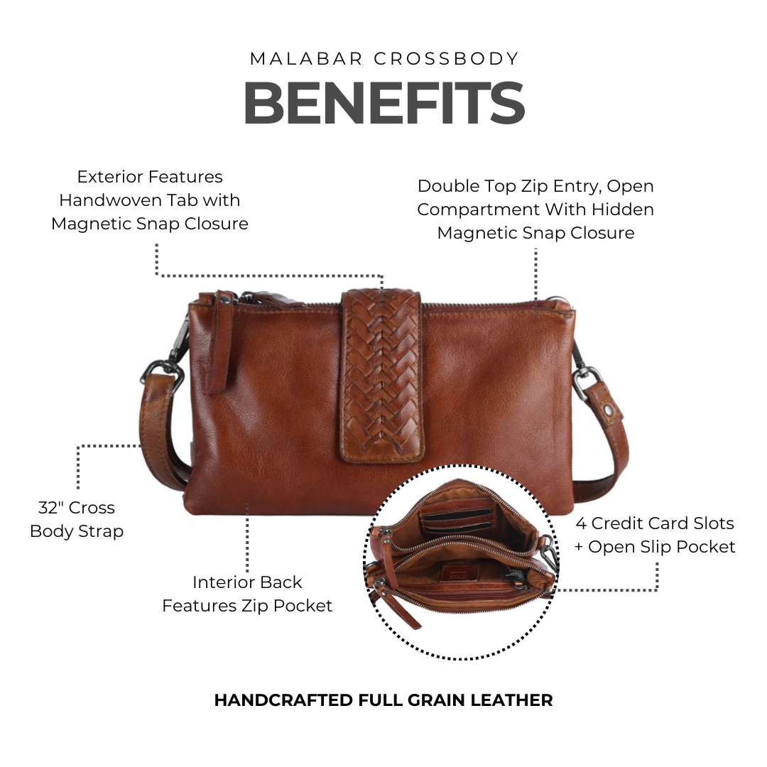 Malabar Leather Crossbody Bag