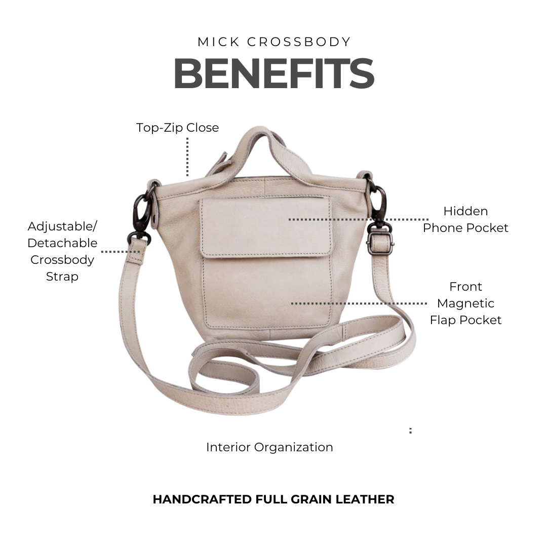 Mick Leather Crossbody Bag