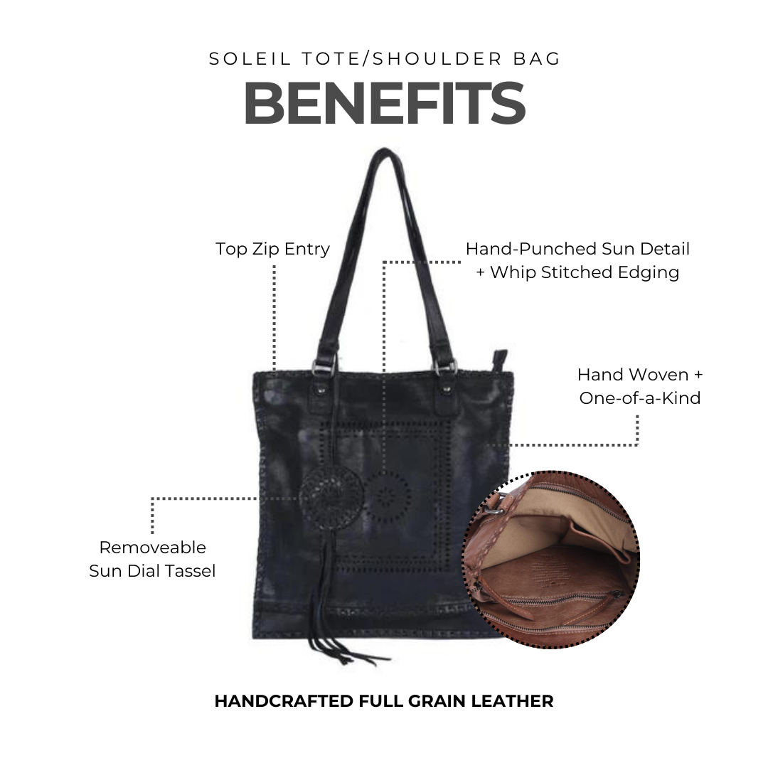 Soleil Tote/Shoulder Bag - Latico Leathers