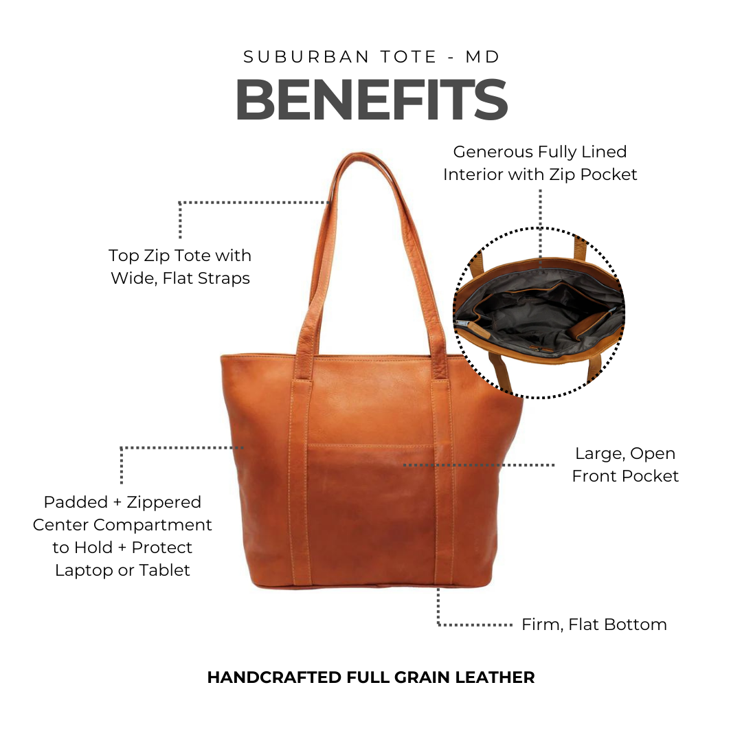 Suburban Tote - MD - Latico Leathers