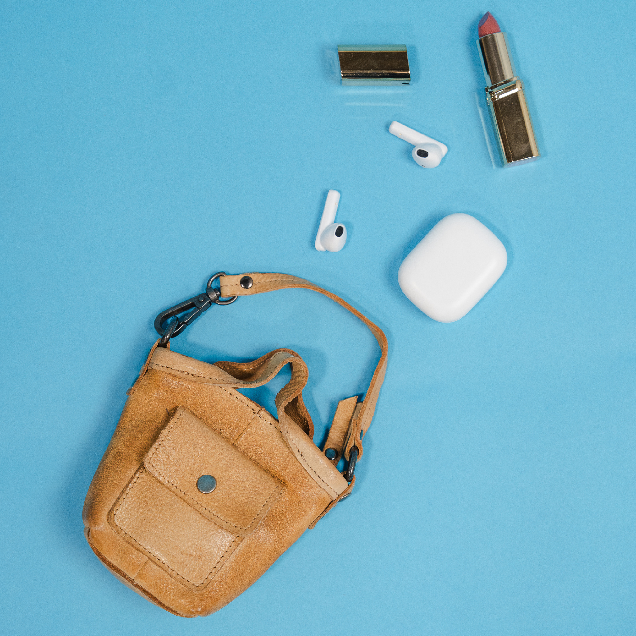 Mini Bianca Leather Bag Charm