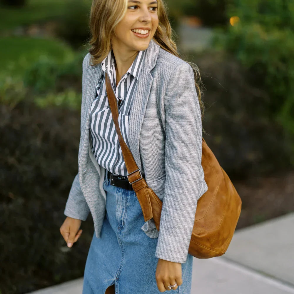 Boone Hobo Style Crossbody Bag by Latico Leathers