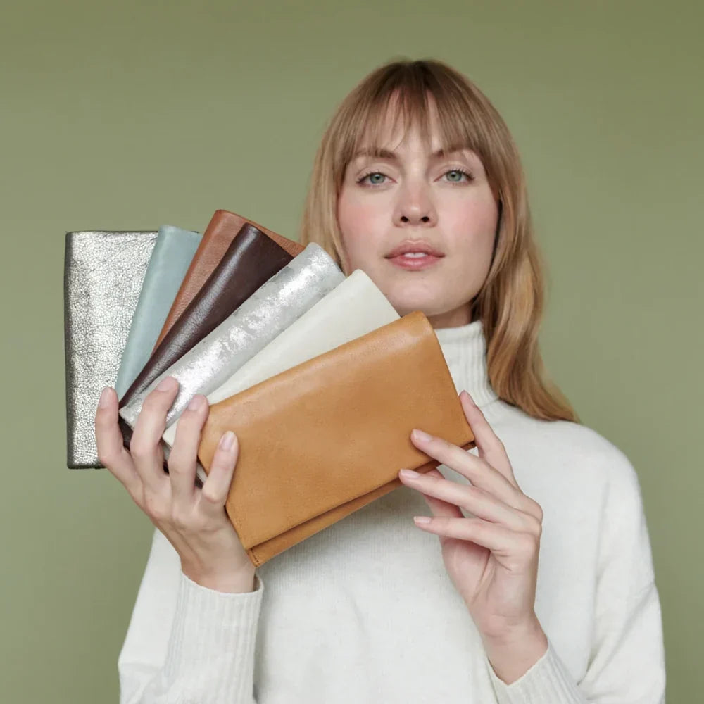 Made of 100% real leather, the Eloise Wallet by Latico Leathers