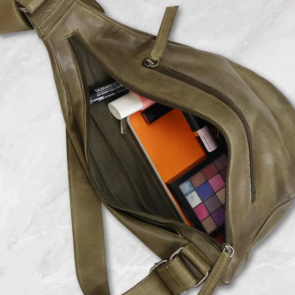 Leather Hippie Sling Bag by Latico Leathers