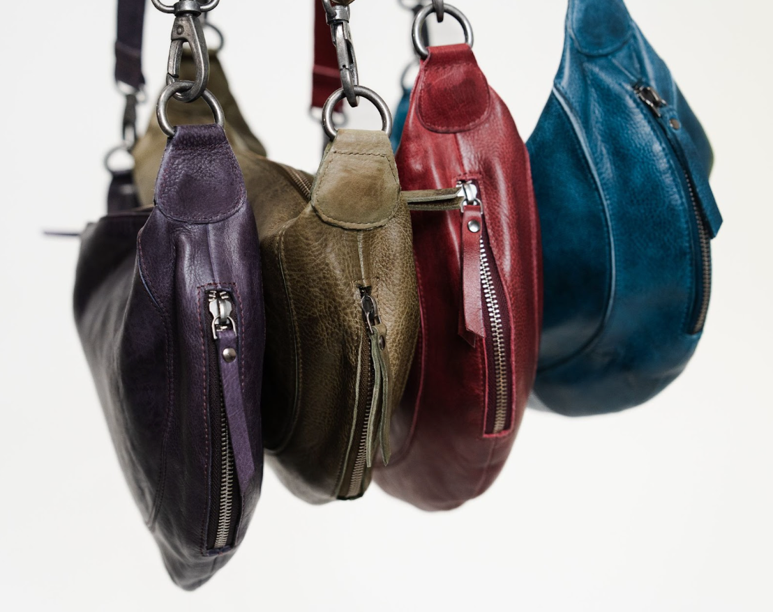 Close up image of many latico bags