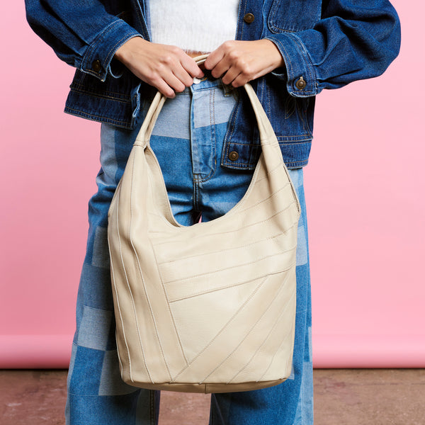 Vonmay Large Hobo Shoulder Bag Bucket Handbag Purse with Studs Vegan Leather