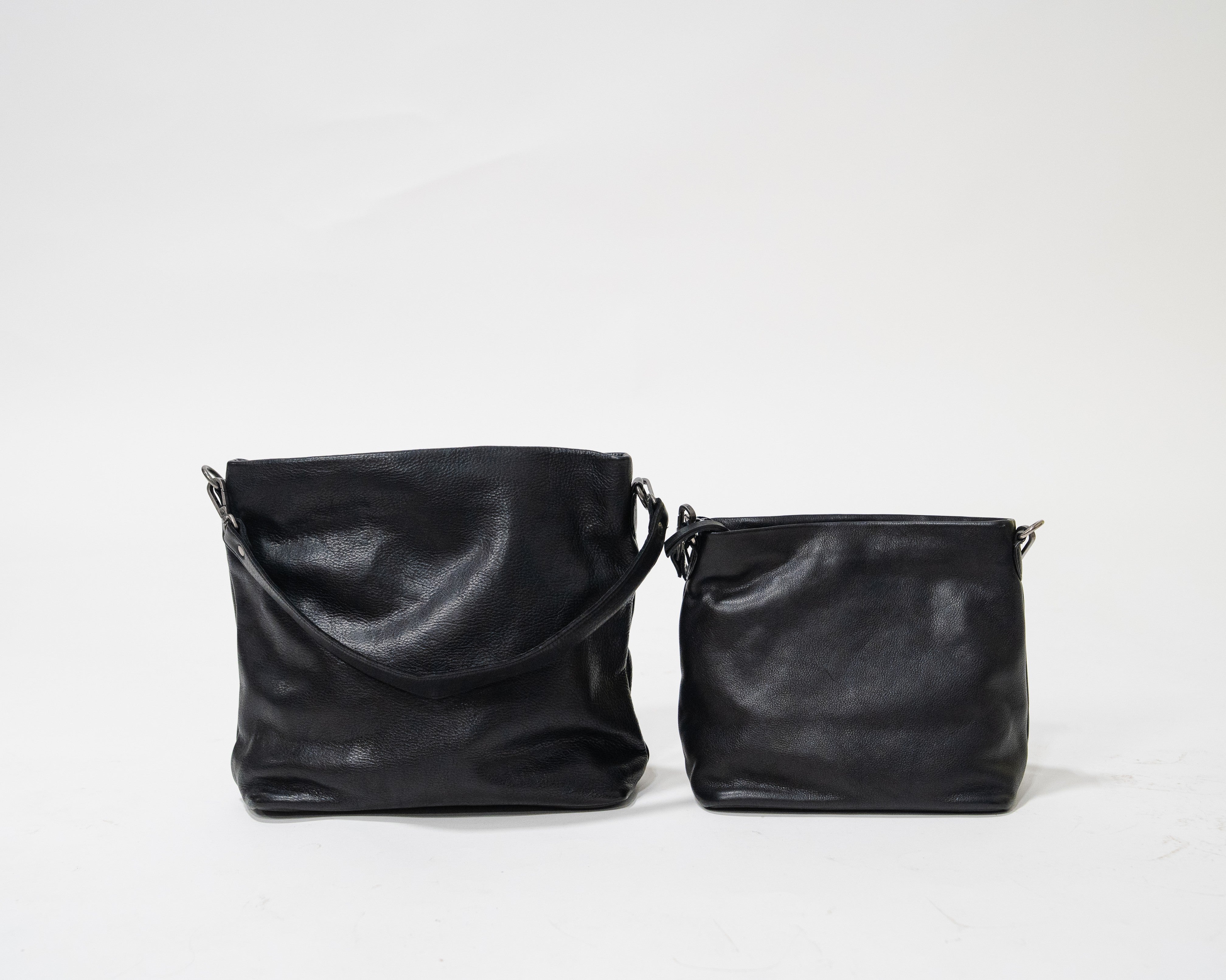 Black full-grain leather crossbody bag – Latico Leathers