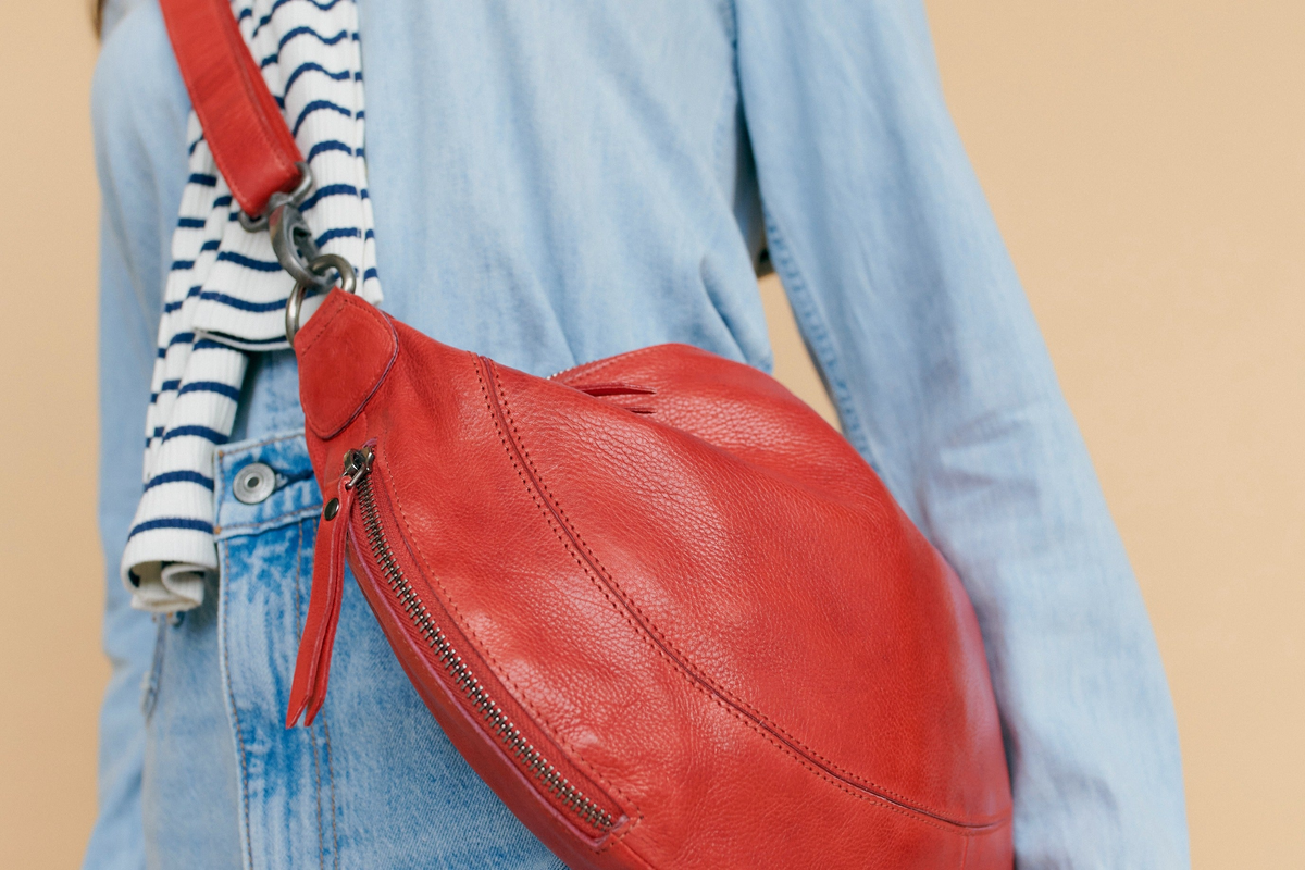 Walnut Ruby Red Leather Bags | Latico Leathers