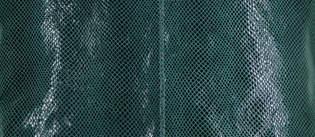 Teal Foil Leather Handbags