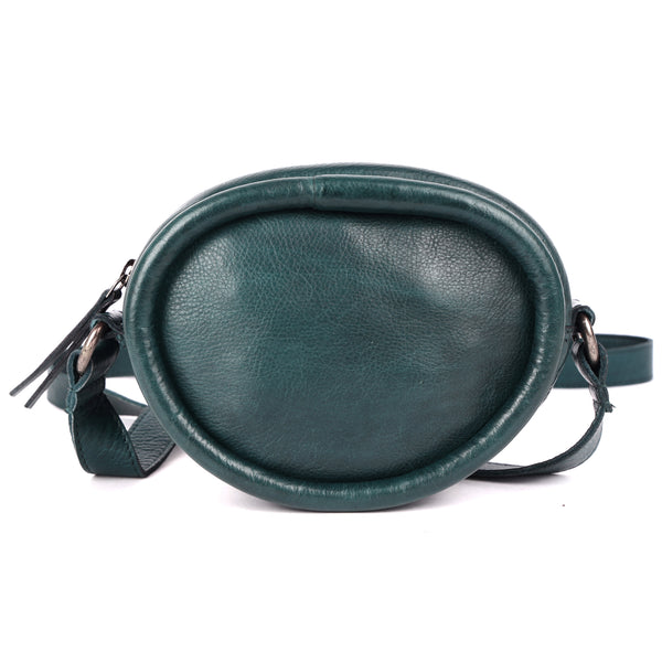 Buy the Mundo Leather Crossbody Bag | Petite-Round Leather Bag