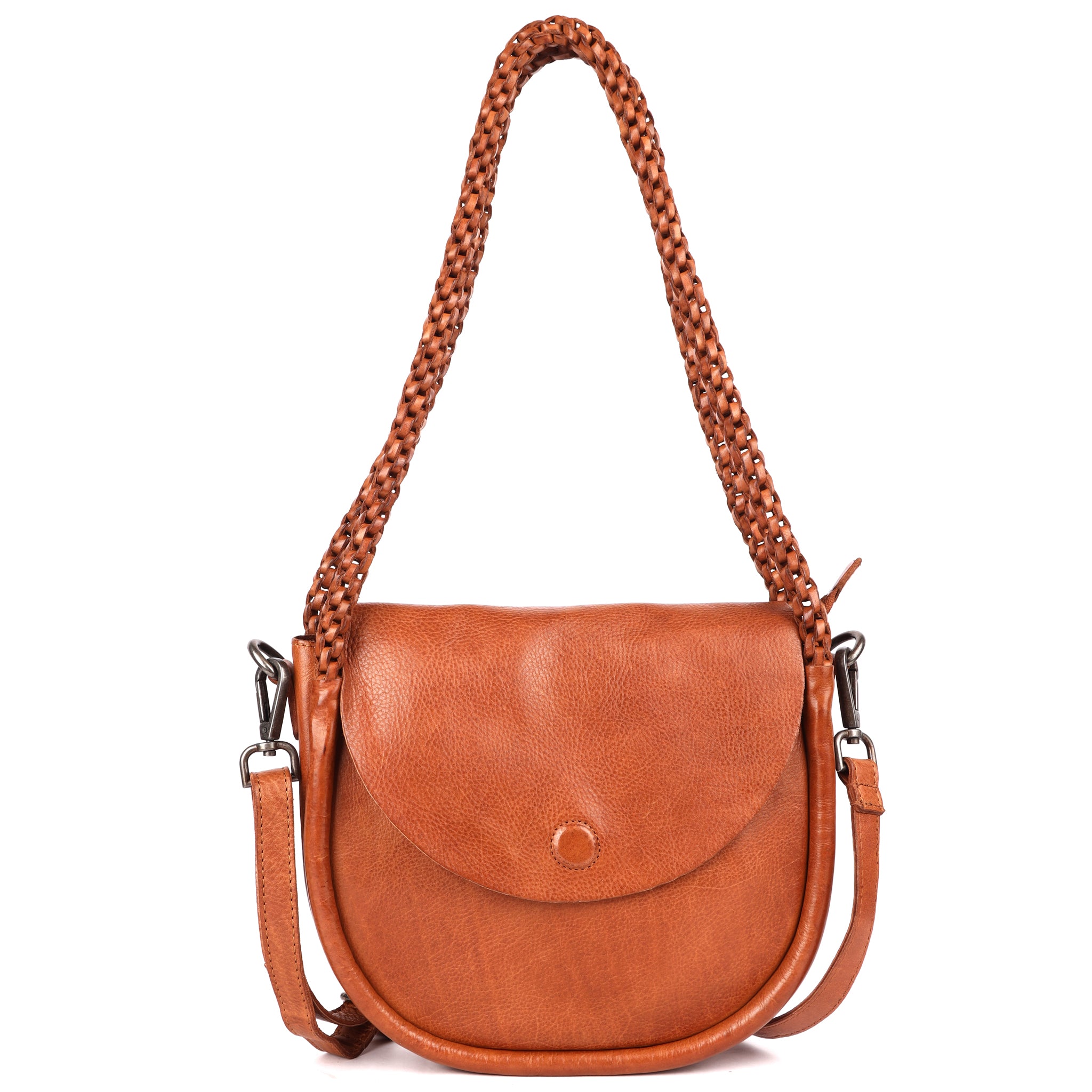 バッグ LEATHER MINI SHOULDER BROWN LATIGO Layla Crossbody
