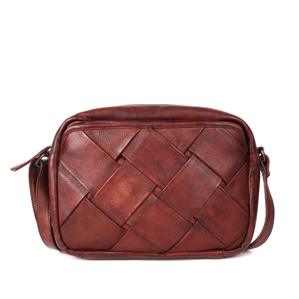 バッグ LEATHER MINI SHOULDER BROWN LATIGO Camino Crossbody
