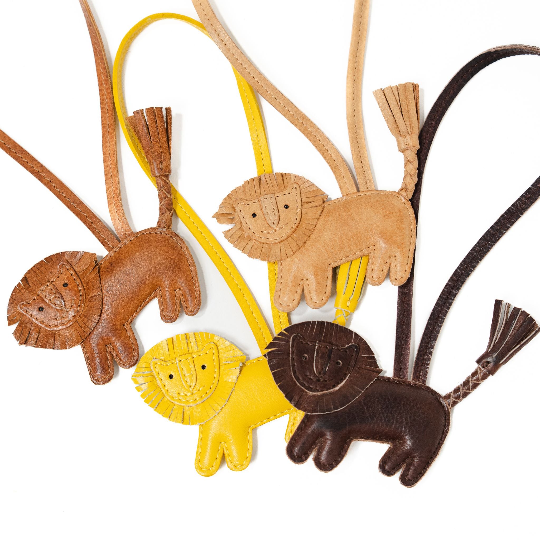 Leather Lion Charm