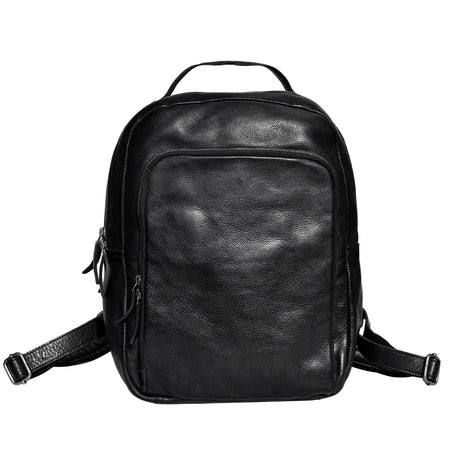 Full-Grain Leather | Zurich Leather Backpack | Black | Women's