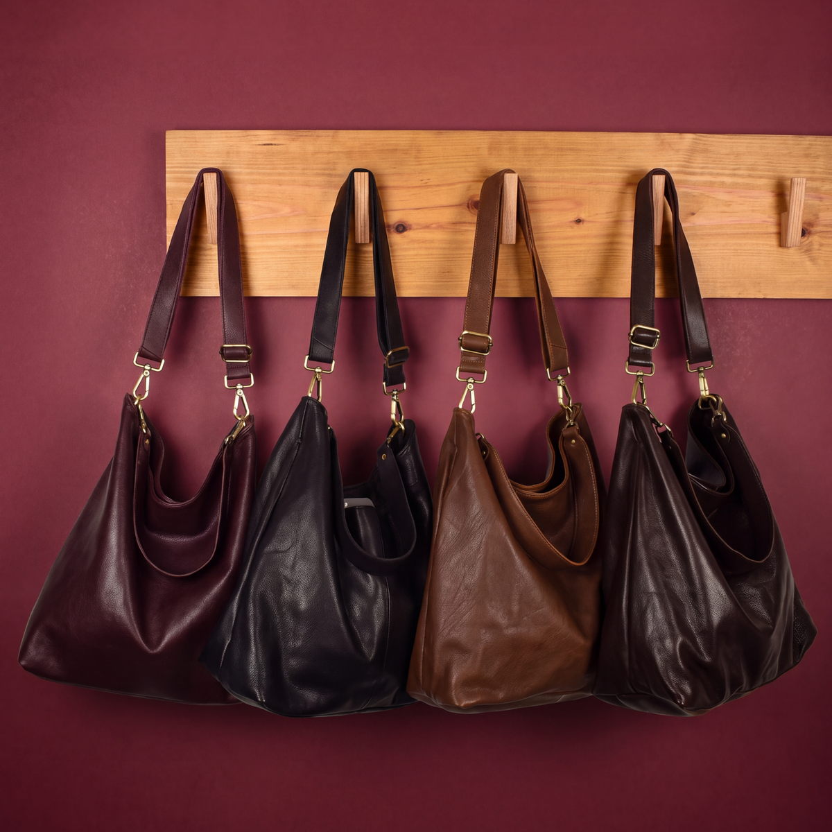 Bree Milled Leather Shoulder Bag