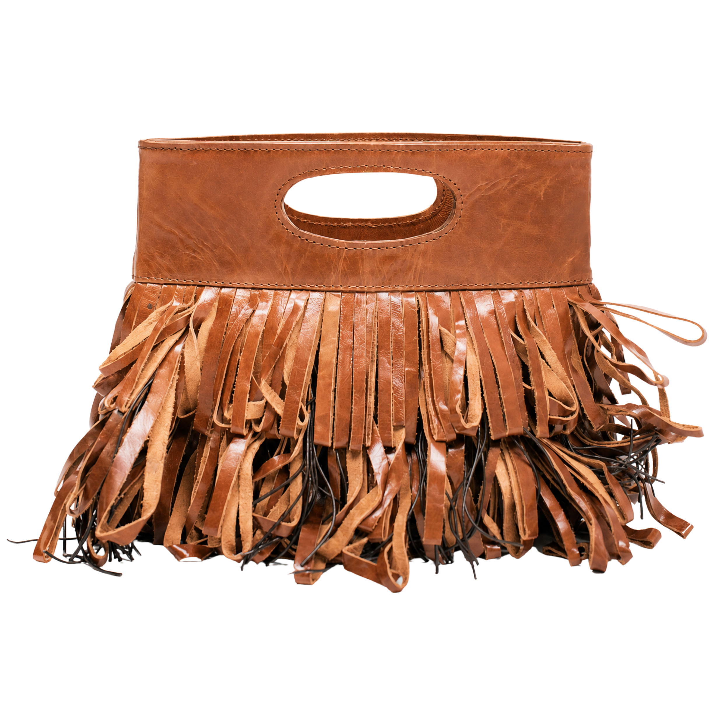 Le Cirque Fringe Bag in Brown
