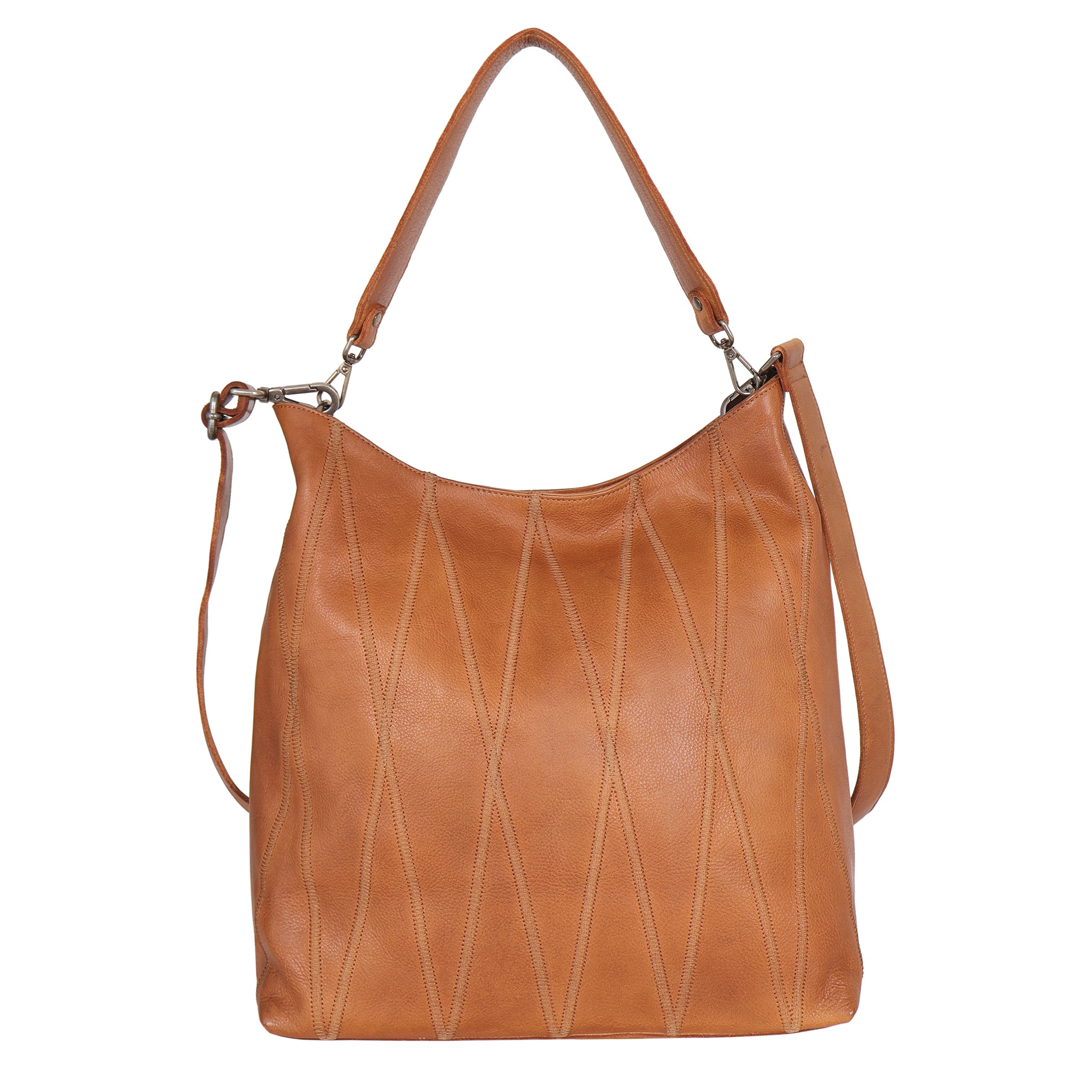 ＢＲＥＥ バッグ Bree Diamond Leather Shoulder Bag | Detachable Crossbody Strap