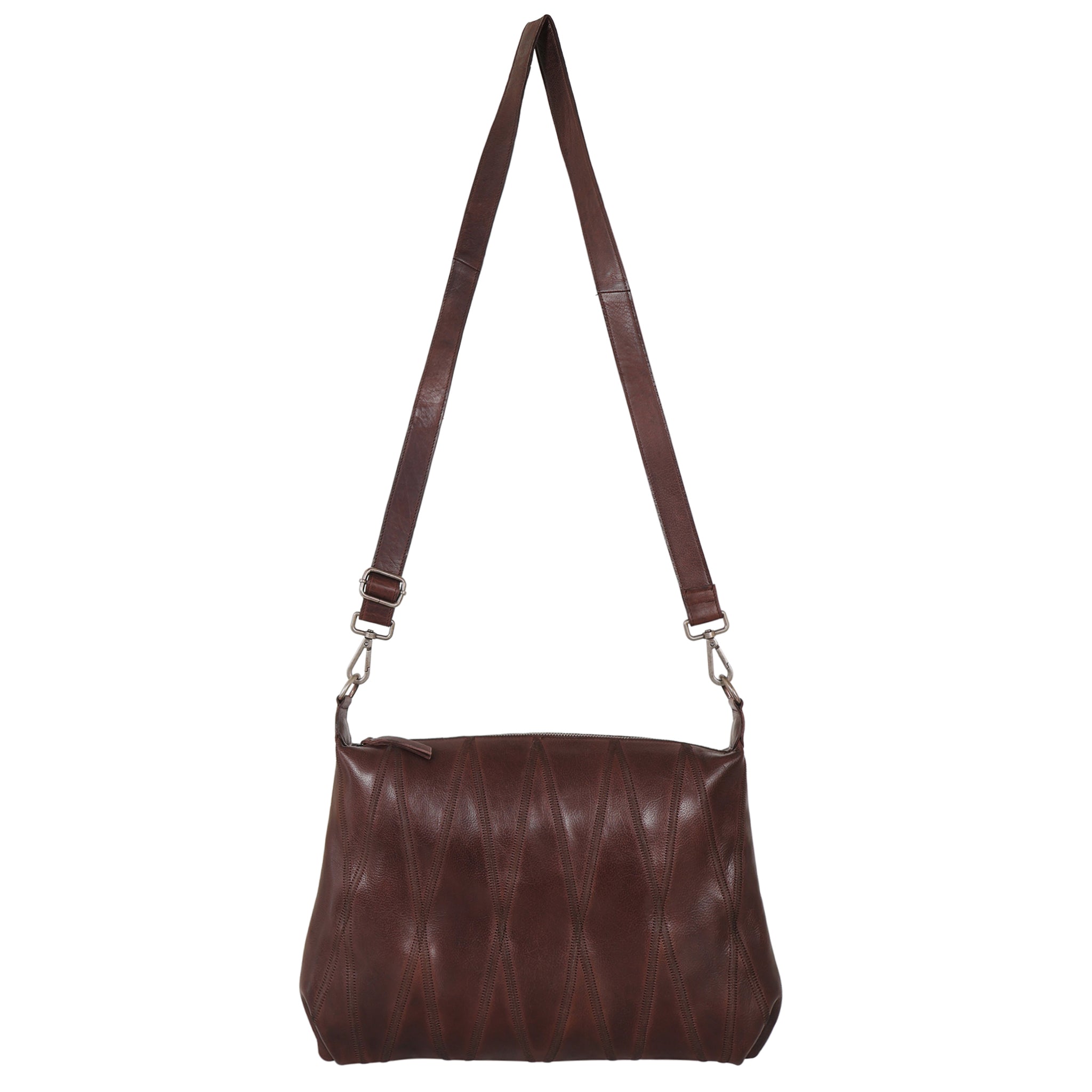 Avery Diamond Leather Crossbody Bag - Latico Leathers