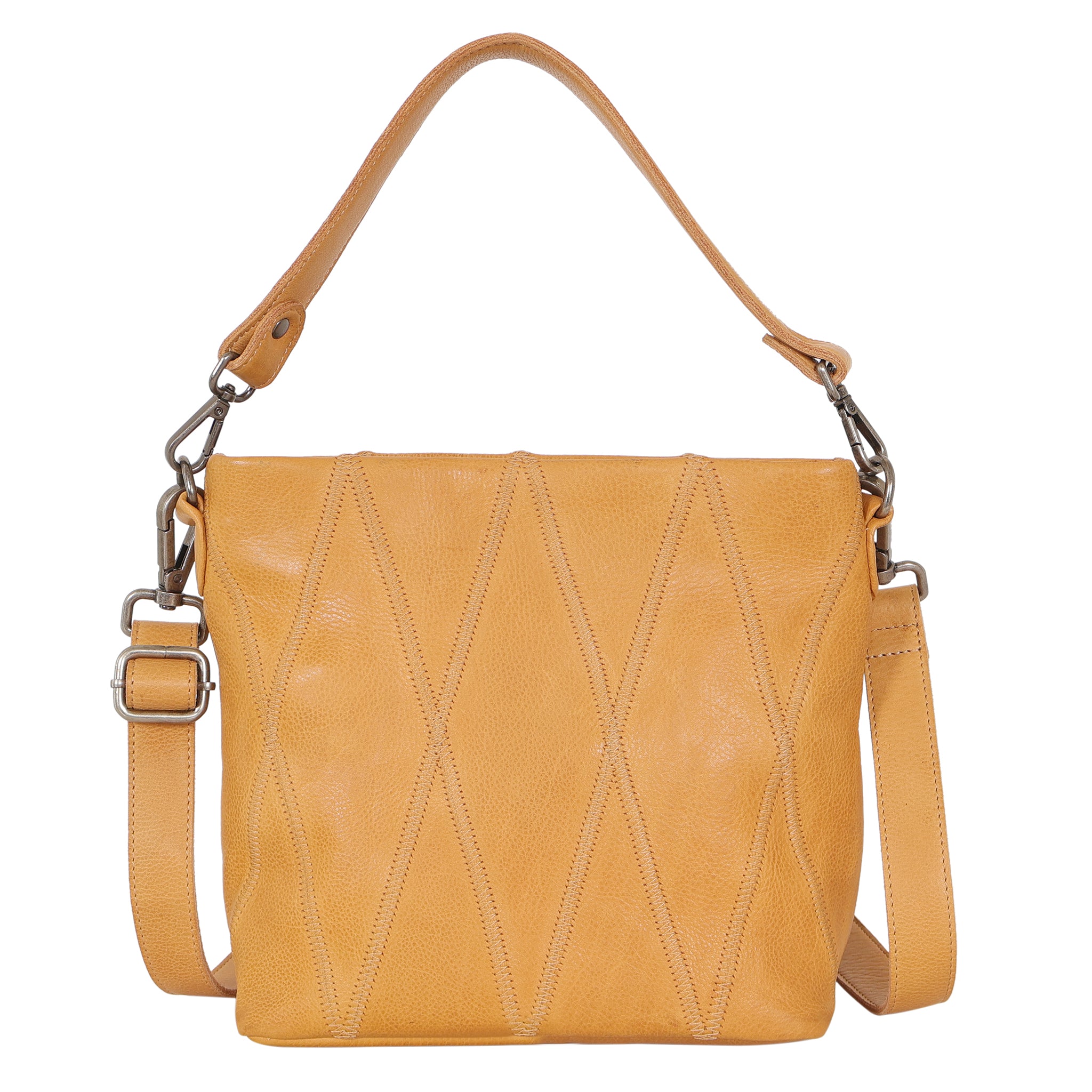 Ivy Diamond Leather Crossbody Bag