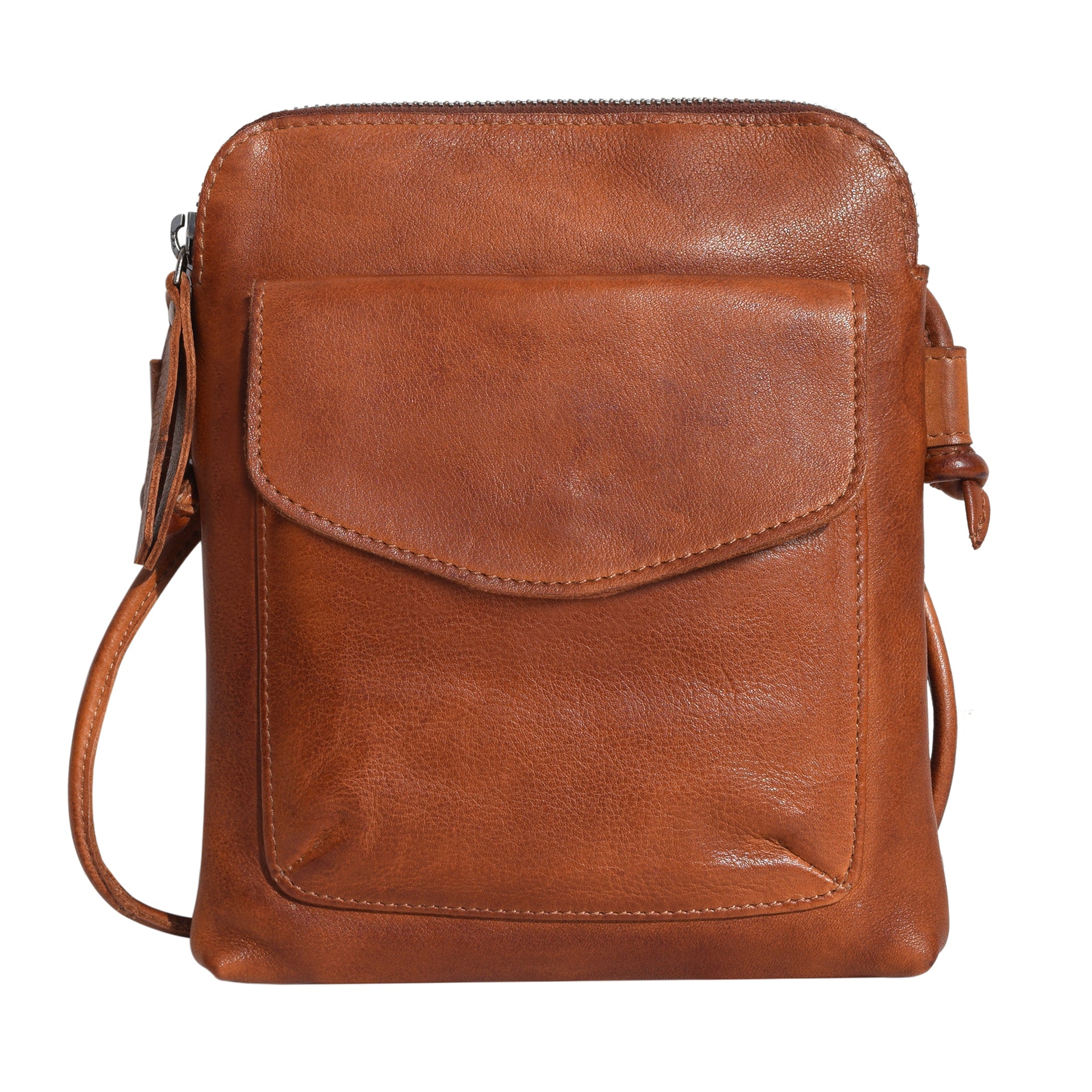 Ezra Leather Crossbody Bag