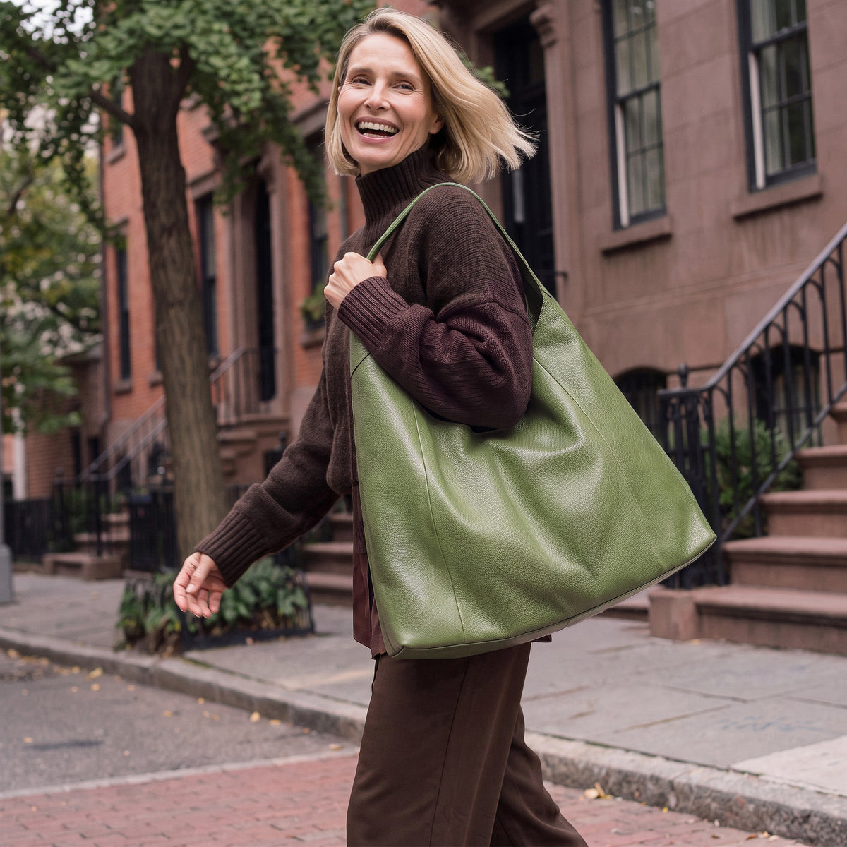 Lindsey Leather Tote Bag