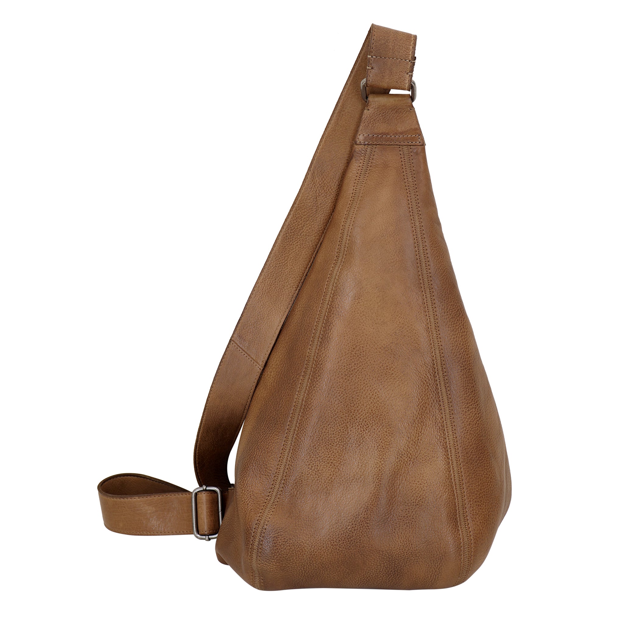 バッグ LEATHER MINI SHOULDER BROWN LATIGO Hippie Sling