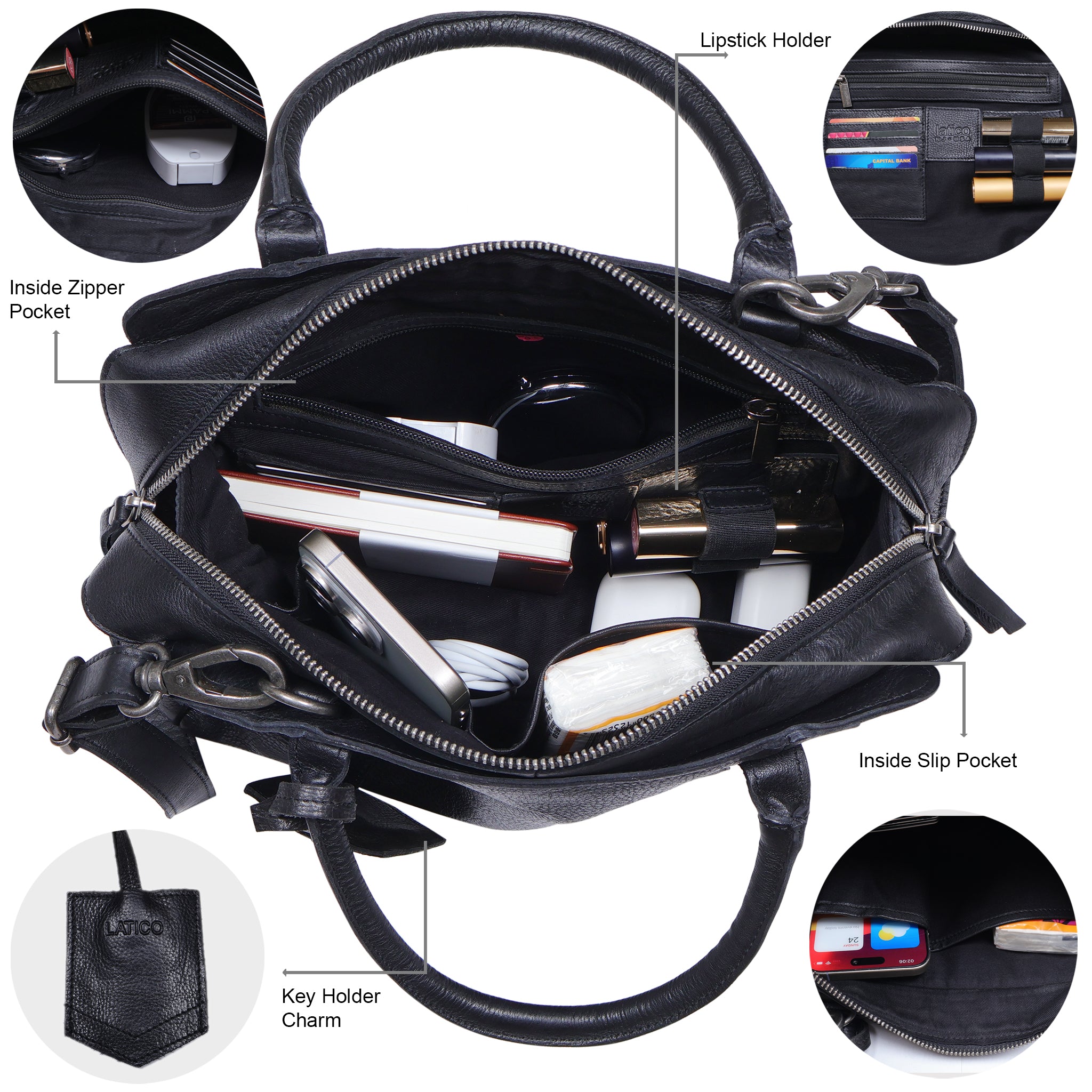 Buy A James Leather Crossbody Bag | Polished Everyday Bag