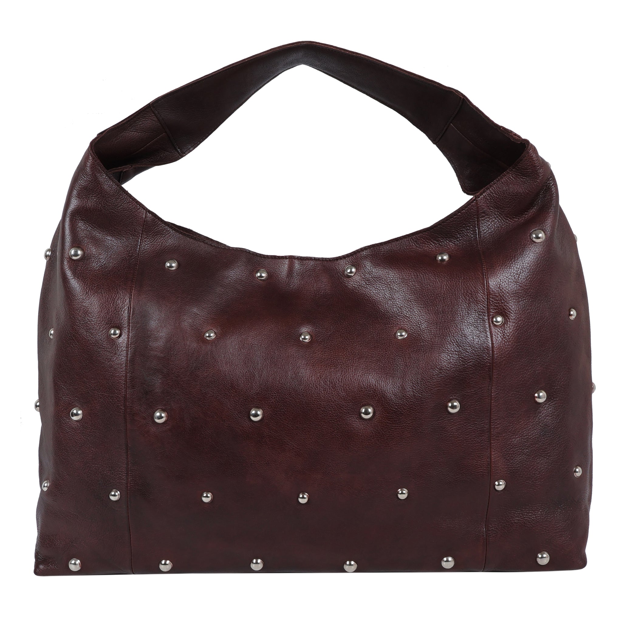 バッグ TRES Studded Leather Tote Bag Y2K Rare 3282BRN-Frontview.jpg?crop=
