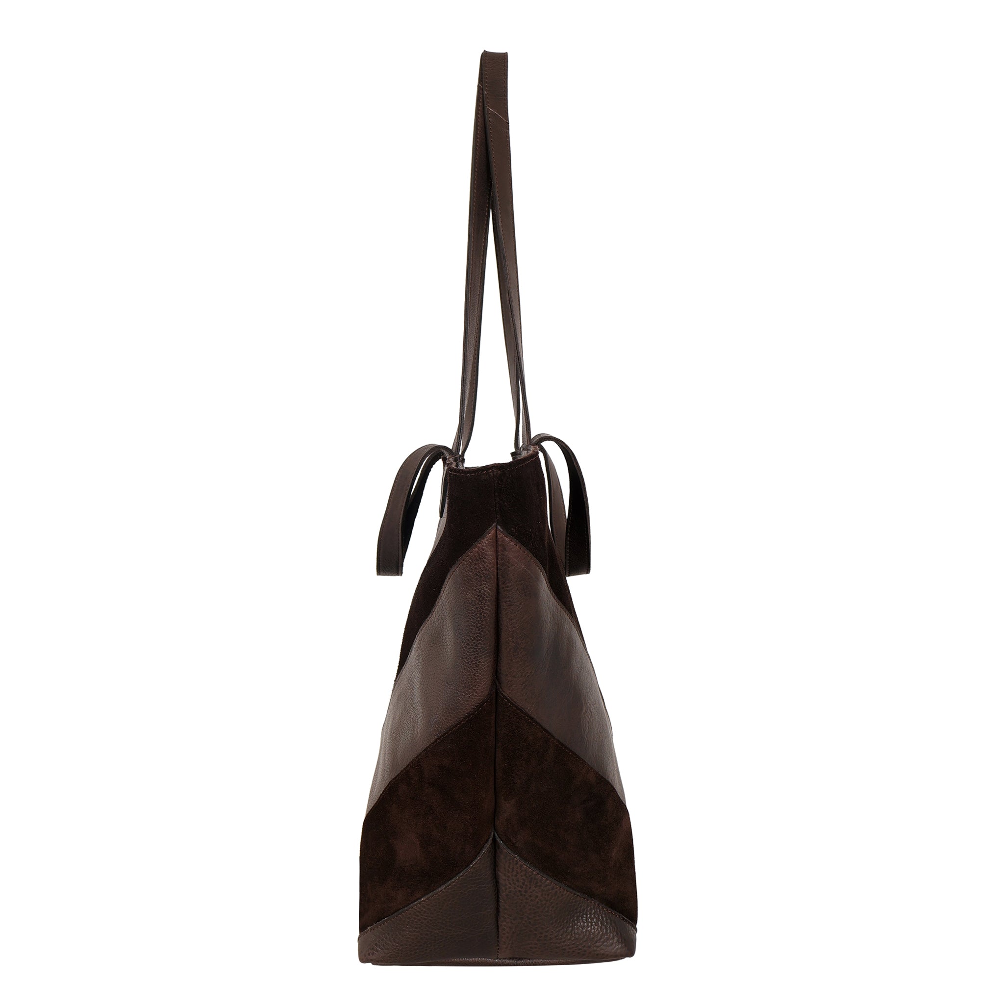Tanya Suede Leather Tote Bag