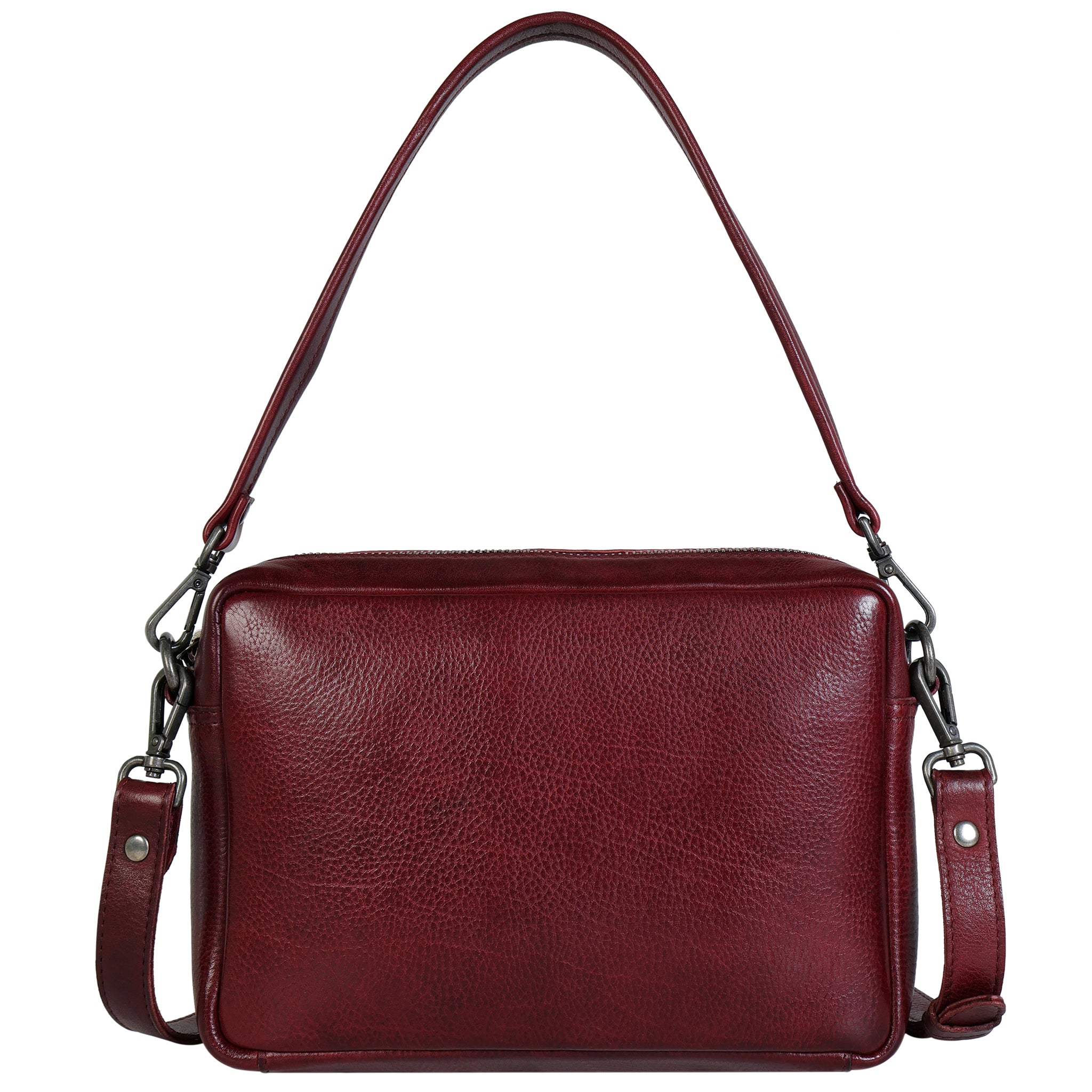 Buy the Draper Leather Crossbody Bag | Boxy Convertible Bag