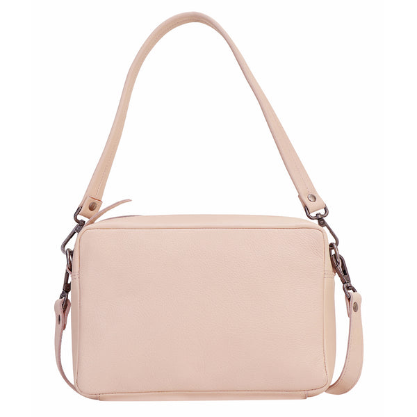 Buy the Draper Leather Crossbody Bag | Boxy Convertible Bag